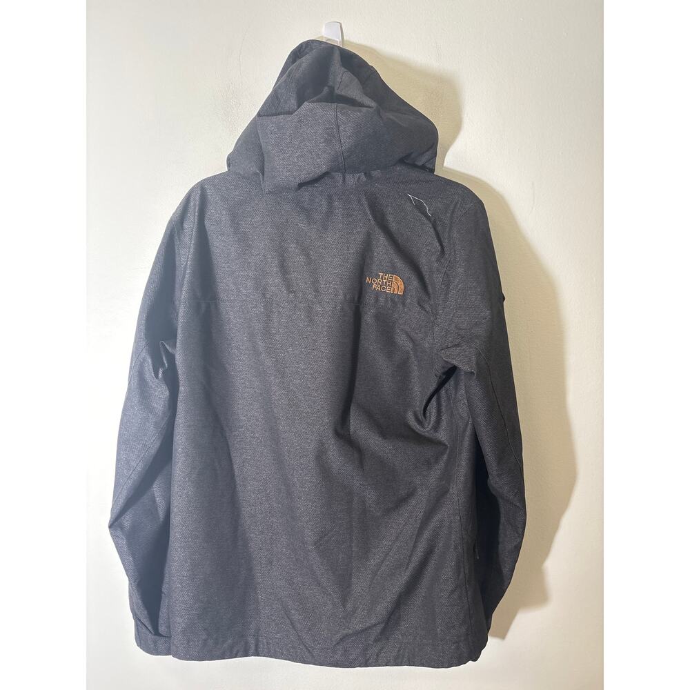 Mens The North Face Charcoal Gray Hooded Lightweight Jacket Sz S - Picture 3 of 3